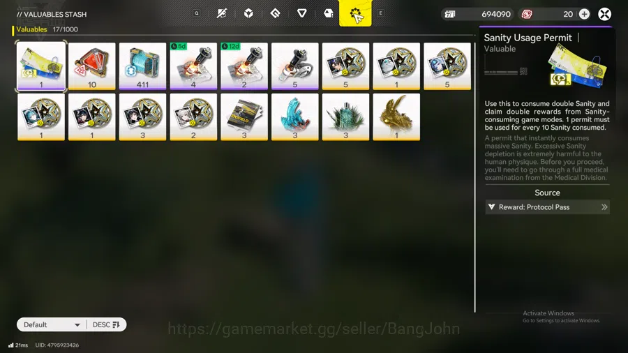 Arknights: Endfield Accounts ASIA | LVL 38 Yvonne, pogra, last rite, ember, Ardelia, WP 6s 8 check SS AKE081B 6
