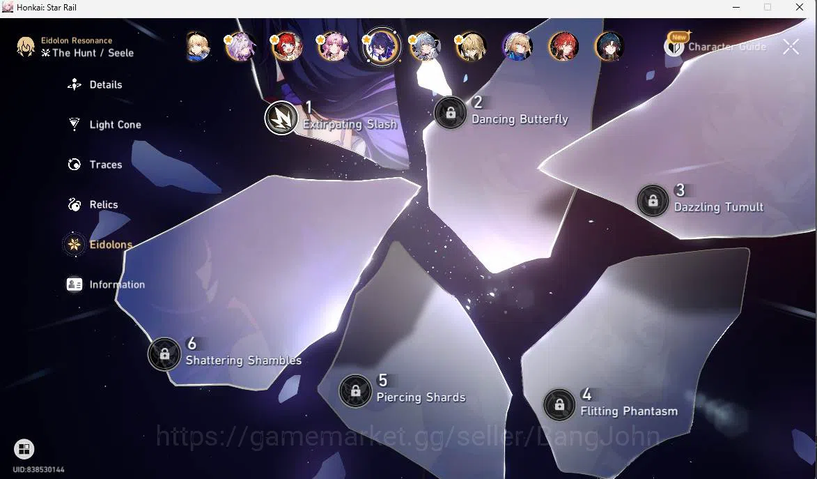 Honkai Star Rail Accounts ASIA|TL 70|Archer Prem Team|17 limit|LC Sign(Arche image 10
