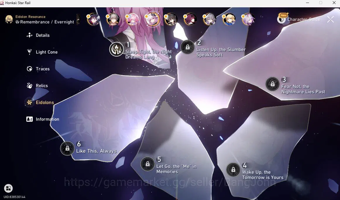 Honkai Star Rail Accounts ASIA|TL 70|Archer Prem Team|17 limit|LC Sign(Arche image 11