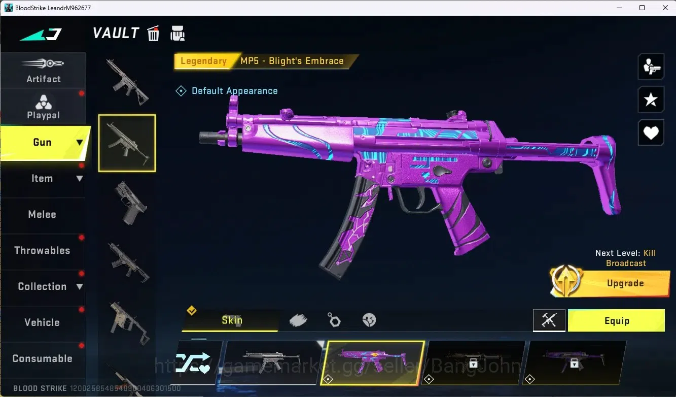 Blood Strike Accounts ASIA | 1 Eternal Gun: AUG - Empyrean | 1 Legendary image 2