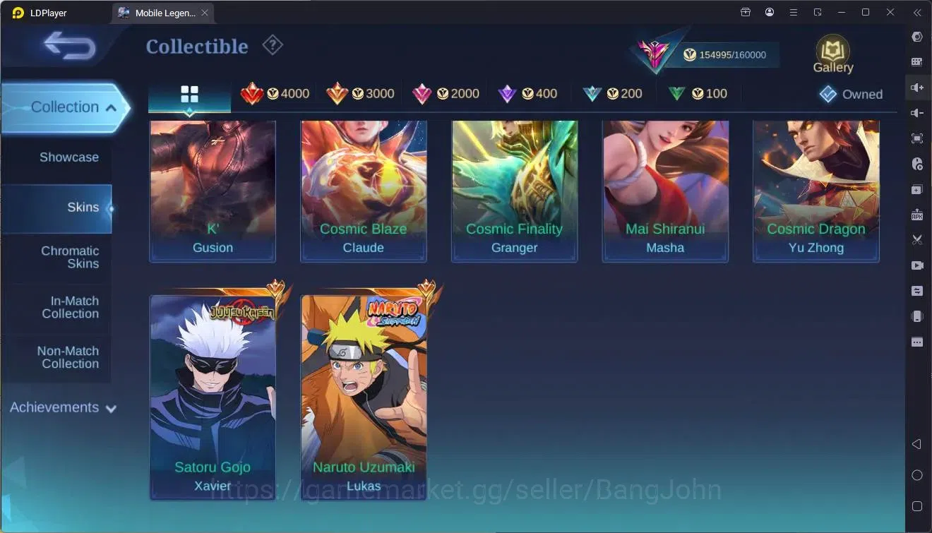 Mobile Legends: Bang Bang Accounts Global|Hero 133|Skin 440|Exalted|Legend Franco,Les image 10