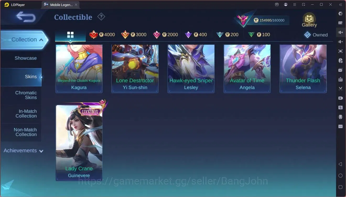Mobile Legends: Bang Bang Accounts Global|Hero 133|Skin 440|Exalted|Legend Franco,Les image 13