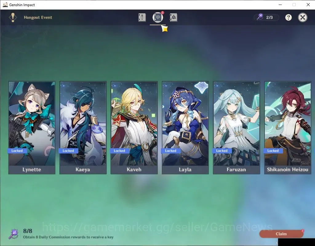 Genshin Impact Accounts ASIA|AR 56|7 Limited+1(*5Weapon)|Skirk,Flins,Yelan image 13
