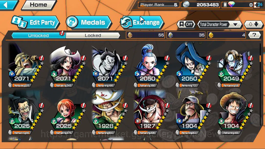 One Piece Bounty Rush Accounts Global | EX 4 |TFE D.Luffy,Strongest Creature Aliv image 6
