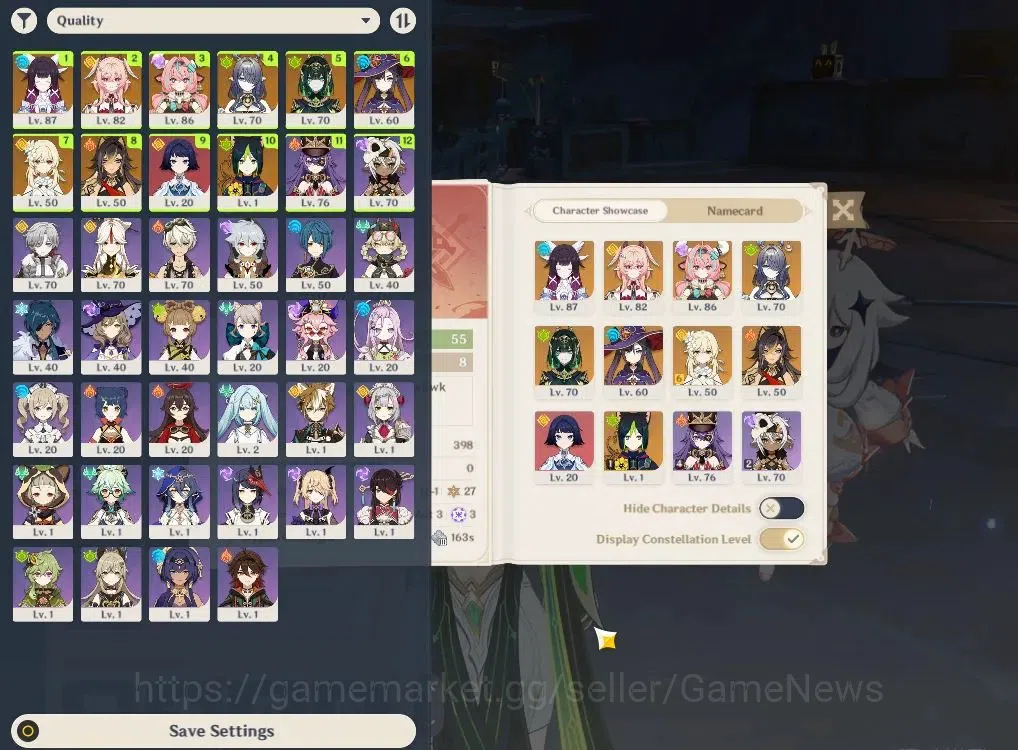 Genshin Impact Accounts ASIA|AR55|5Limited+30(*4Character)|Linnea,Columbin image 2