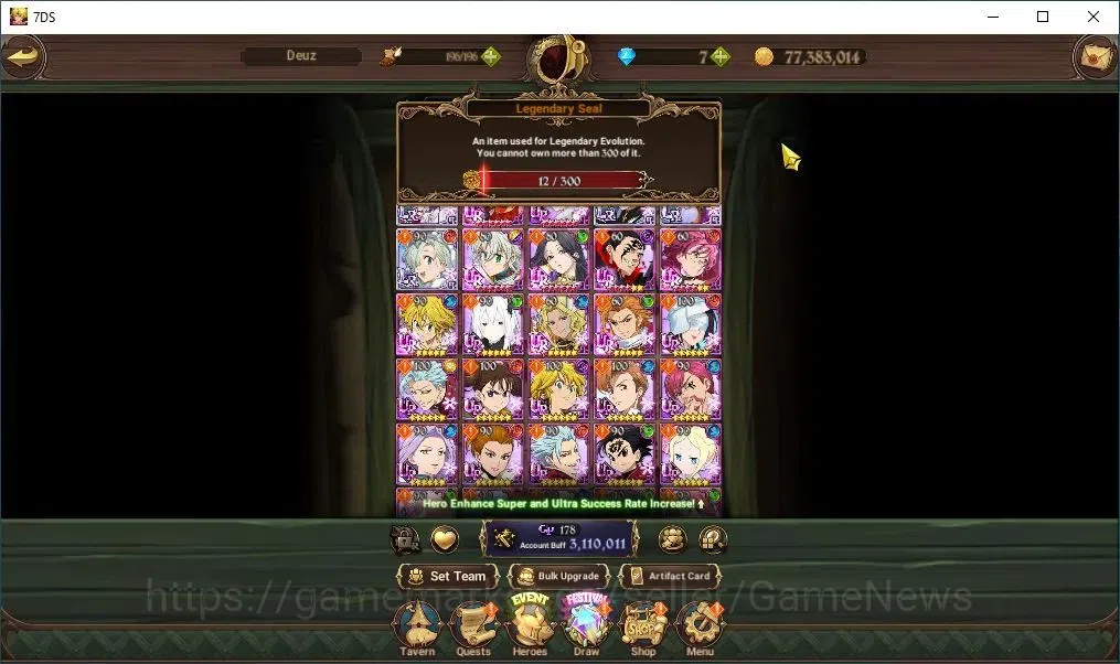 The Seven Deadly Sins: Grand Cross Accounts Global|3,1M CC|4 LR+8 UR+Collab ReZero|S&B,Elizabe image 5