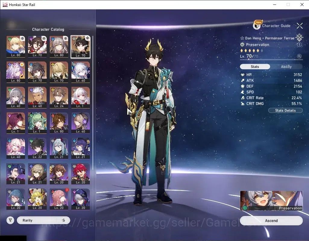 Honkai Star Rail Accounts Asia|TL 62|9 Limited|(Castorice,Saber)+Sign,Dante, image 4