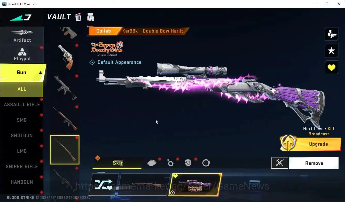 Blood Strike Accounts ASIA|COLLAB 7DS Karl98,QBZ95-Darkness|9 ULTRA[Etha image 7