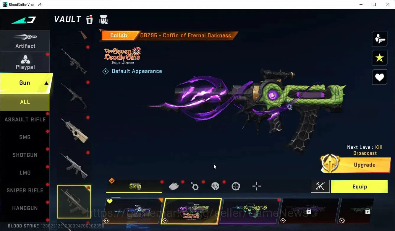 Blood Strike Accounts ASIA|COLLAB 7DS Karl98,QBZ95-Darkness|9 ULTRA[Etha image 8