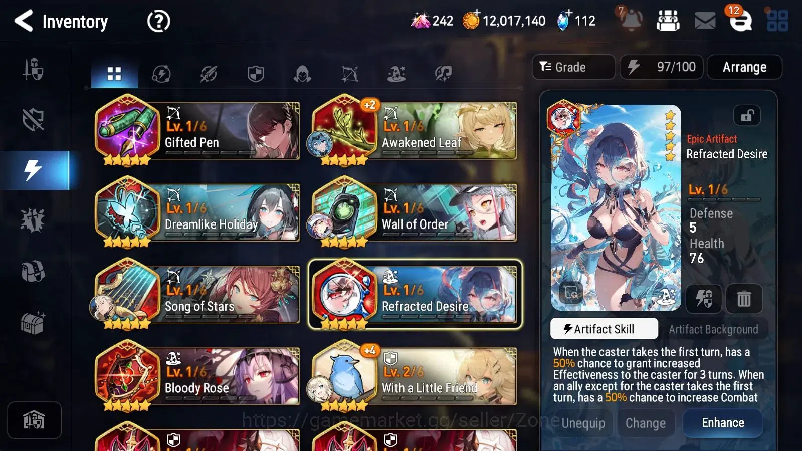 Epic Seven Accounts High-End Global unver|10ML (Straze, SSez, ARavi, RViolet, LCBellona Etc.)eye fumyr sight|PoH ON|Stigma 17