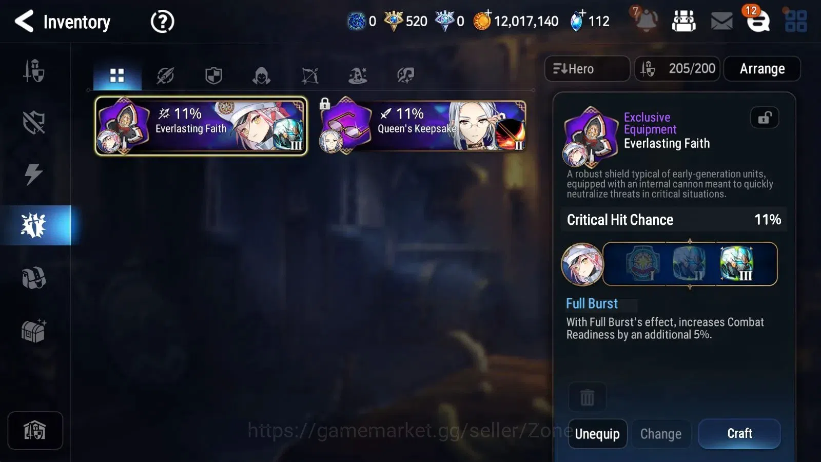 Epic Seven Accounts High-End Global unver|10ML (Straze, SSez, ARavi, RViolet, LCBellona Etc.)eye fumyr sight|PoH ON|Stigma 19