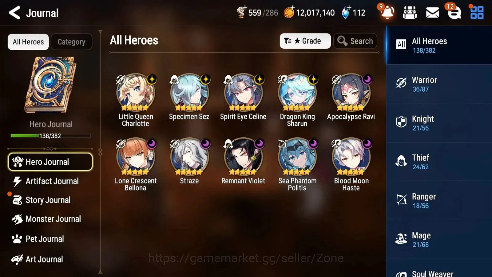 Epic Seven Accounts High-End Global unver|10ML (Straze, SSez, ARavi, RViolet, LCBellona Etc.)eye fumyr sight|PoH ON|Stigma 3
