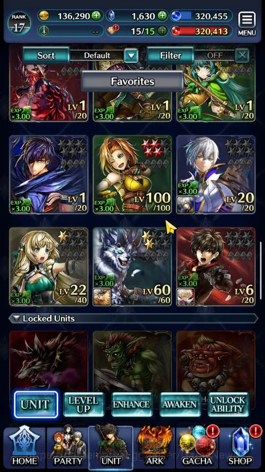 Last Cloudia Accounts Low-End GLOBAL | Rank 17 | Spirit Maiden Sera,Goddess Lilaha,POG Zero,Knight Mauna,E Soleil,etc | 3 4
