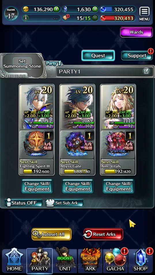 Last Cloudia Accounts Low-End GLOBAL | Rank 17 | Spirit Maiden Sera,Goddess Lilaha,POG Zero,Knight Mauna,E Soleil,etc | 3 5