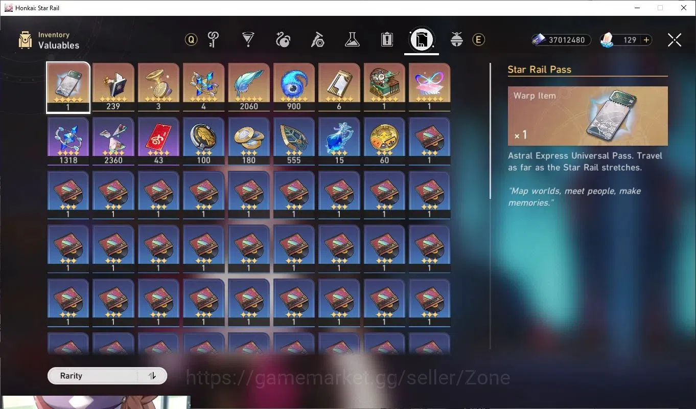 Honkai Star Rail Accounts Mid Game ASIA|TL70|13x L80 Limited 5-star incl Jingliu, Blade, Dan Heng IL, Fu Xuan, Luocha 5