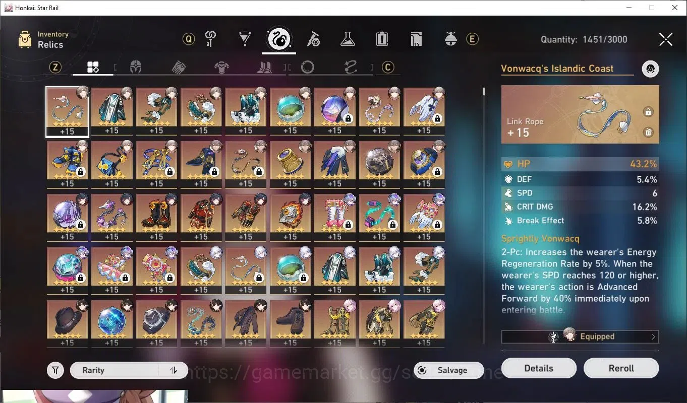 Honkai Star Rail Accounts Mid Game ASIA|TL70|13x L80 Limited 5-star incl Jingliu, Blade, Dan Heng IL, Fu Xuan, Luocha 9