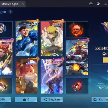 Mobile Legends: Bang Bang Accounts Collector Global|Hero 138|Skin 313|Collector Roger+Badang|Collab Minato+Chun Li|Luckybox
