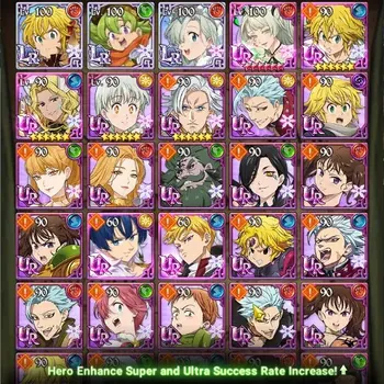 The Seven Deadly Sins: Grand Cross Accounts Starter Global|1M Power|1250+ Diamonds| Starter