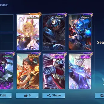 Mobile Legends: Bang Bang Accounts Smurf Hero 52|Skins 53|Smurf|The Aspirants Selena|SABER(Johnson Cyclops),Venom