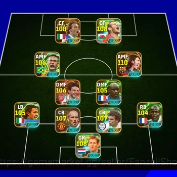 eFootball Accounts High-End EFB MOBILE [TS 3320] BIG ID,ONLY KONAMI,PERFECT SKILLS ADDED