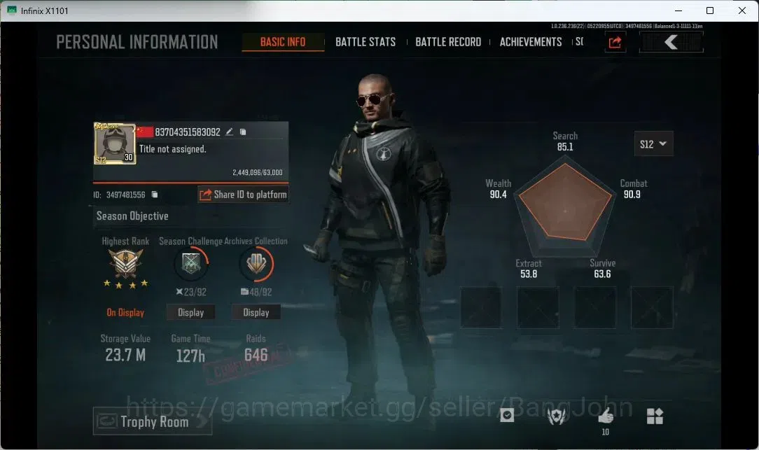 Arena Breakout Accounts Others Mobile | LV 30 | SV 23.7 M | CV 10 M | Combust FAMAS, Graffiti AK-102, G T951, Corpo Set 1