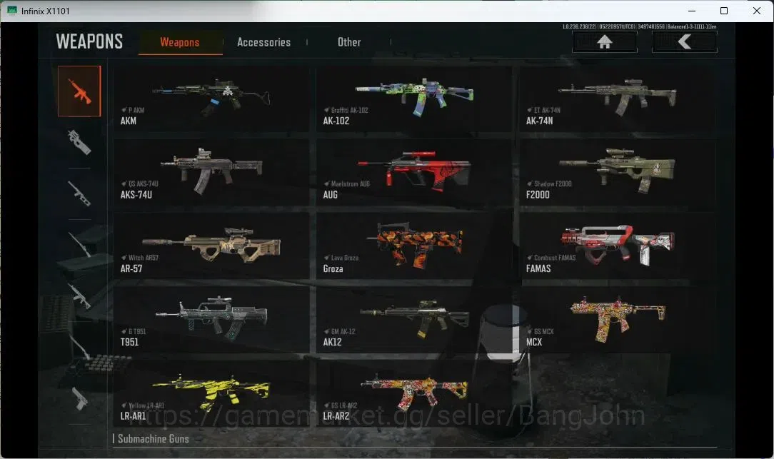 Arena Breakout Accounts Others Mobile | LV 30 | SV 23.7 M | CV 10 M | Combust FAMAS, Graffiti AK-102, G T951, Corpo Set 11