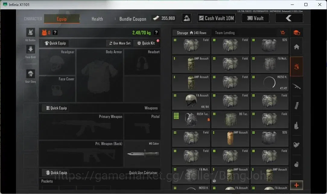 Arena Breakout Accounts Others Mobile | LV 30 | SV 23.7 M | CV 10 M | Combust FAMAS, Graffiti AK-102, G T951, Corpo Set 3