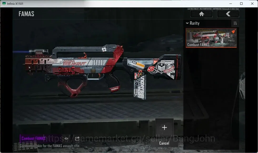 Arena Breakout Accounts Others Mobile | LV 30 | SV 23.7 M | CV 10 M | Combust FAMAS, Graffiti AK-102, G T951, Corpo Set 8