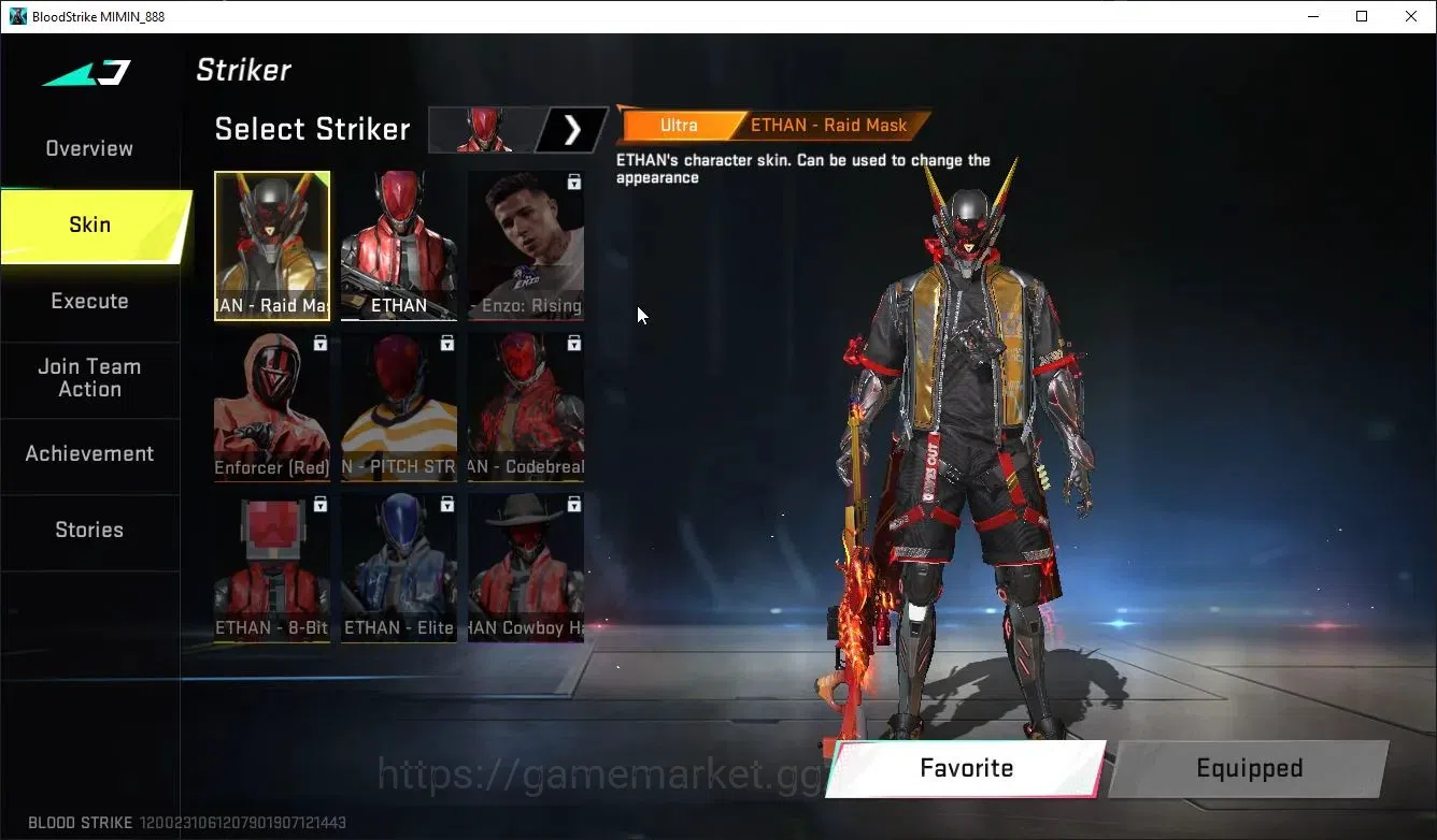 Blood Strike Accounts High-End ASIA|3 ULTRA[M700-Boitata Lv3,BLAST,ETHAN]|ULTRA Aircraft-Plumecrest Lion King|7 13