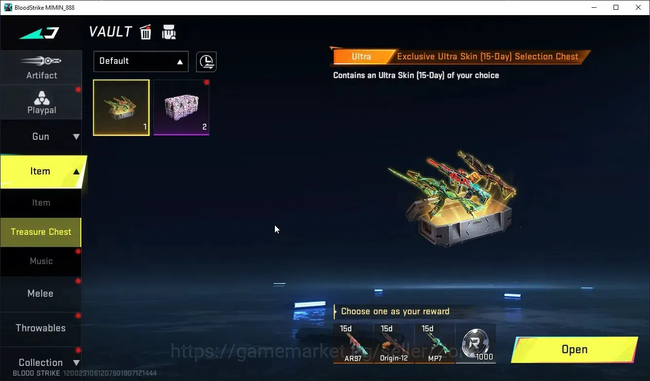 Blood Strike Accounts High-End ASIA|3 ULTRA[M700-Boitata Lv3,BLAST,ETHAN]|ULTRA Aircraft-Plumecrest Lion King|7 16