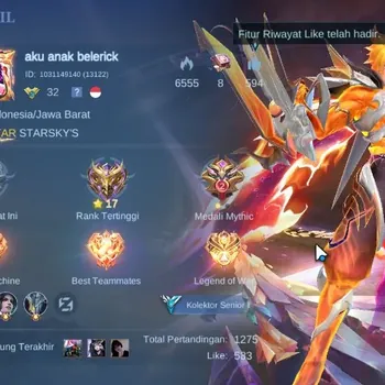 Mobile Legends: Bang Bang Accounts Collector Hero 68|Skin 91|PRIME Claude,M4 Beatrix,M6 Claude,4