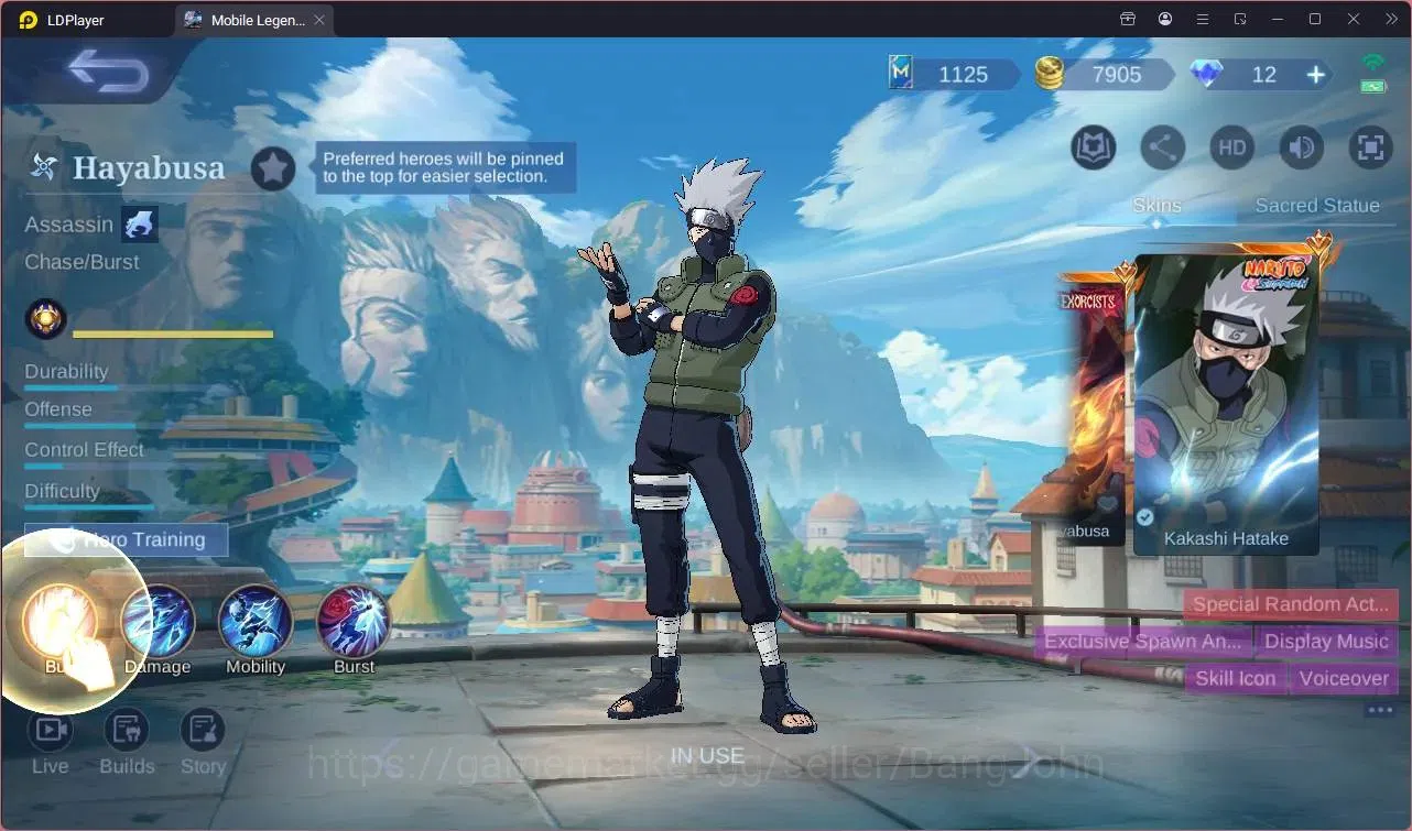 Mobile Legends: Bang Bang Accounts Global |Hero 114|Skin 188|Renowned|Naruto Haya,GS| image 20