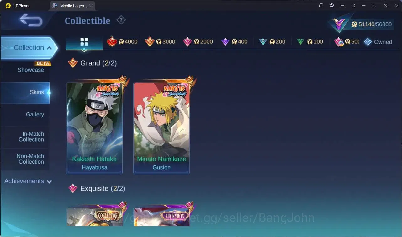 Mobile Legends: Bang Bang Accounts Global |Hero 114|Skin 188|Renowned|Naruto Haya,GS| image 7