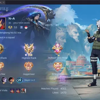 Mobile Legends: Bang Bang Collector Global |Hero 114|Skin 188|Renowned|Naruto Haya,GS| image 1