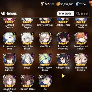 Epic Seven Accounts High-End GLOBAL UnVerif|18 ML(ScholN Yulha,Rhiana&Luc,LOTScales,etc)+Aube,Aubade,Setsuka,Rnak,etc|AUTO