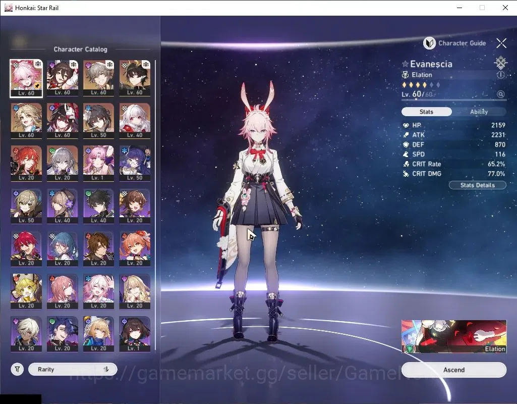 Honkai Star Rail Accounts ASIA|TL 43|5 Limited|Evanescia,Dante,Sparkle,Fu Xu image 4