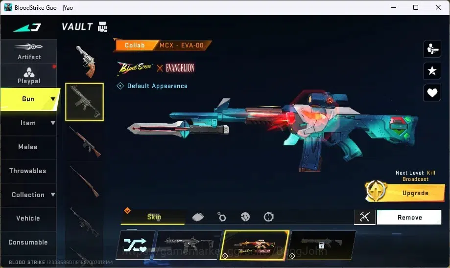 Blood Strike Accounts ASIA | 1 ETERNAL STRIKER: ZERO-Odashadow|1 EVA GUN image 4