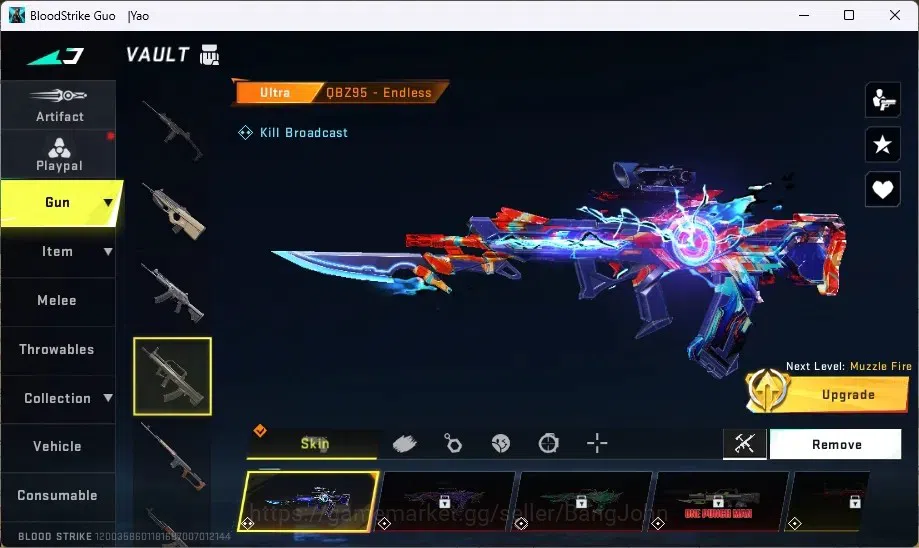 Blood Strike Accounts ASIA | 1 ETERNAL STRIKER: ZERO-Odashadow|1 EVA GUN image 5