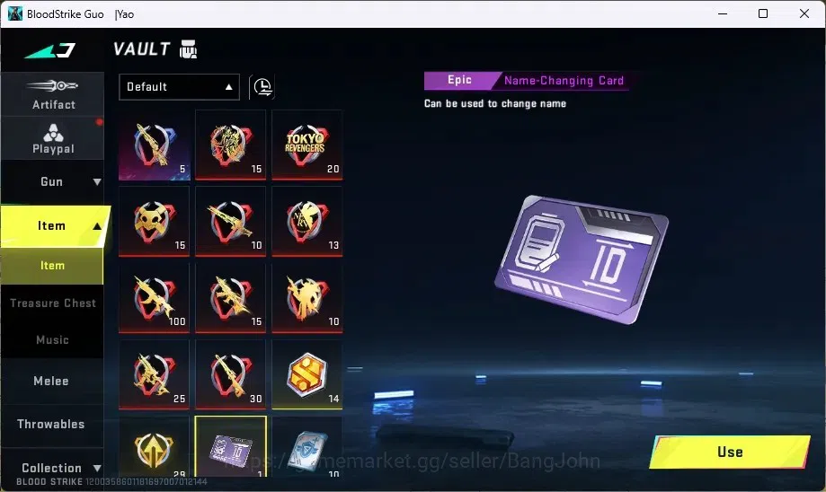 Blood Strike Accounts ASIA | 1 ETERNAL STRIKER: ZERO-Odashadow|1 EVA GUN image 6