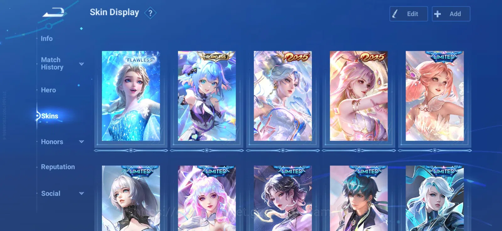 Honor of Kings Accounts GIRL ACC ➤ 200 SKINS | 2 Flawless : Elsa, XiaoQiao image 1