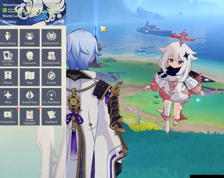 Genshin Impact Accounts Others ASIA|AR 52|3 Limited+2(5*Weapon)|,Kamisato Ayaka,Furina,Arlecchino|Standart Jean,Qiqi|Male 2