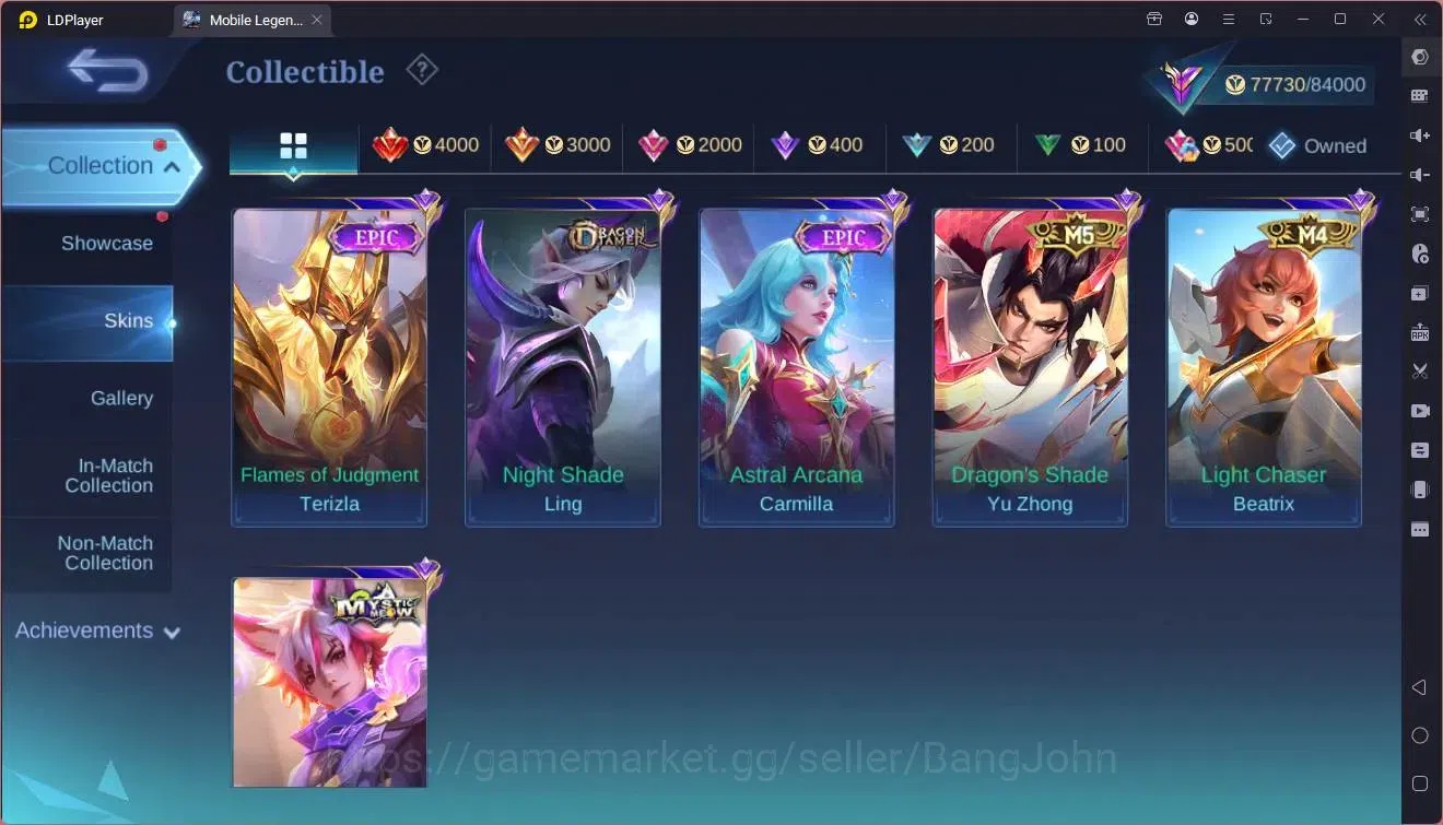 Mobile Legends: Bang Bang Accounts Global|Hero 132|Skin 315|Renowned|Prime Beatrix,YZ image 13