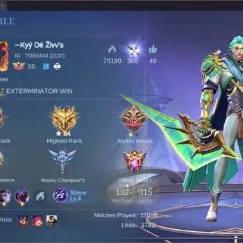Mobile Legends: Bang Bang Collector Global|Hero 132|Skin 315|Renowned|Prime Beatrix,YZ image 1