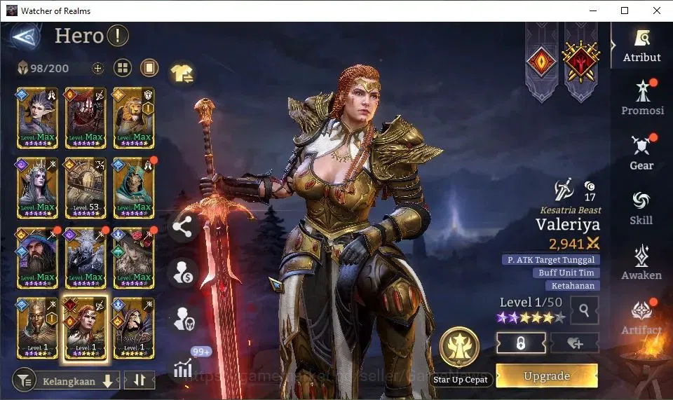 Watcher of Realms Accounts GLOBAL 60x|1,5M Power|1 Lord[King Harz+Skin,Etc]|2 image 11
