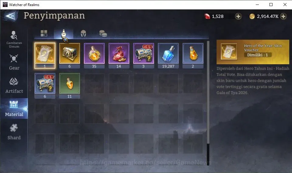 Watcher of Realms Accounts GLOBAL 60x|1,5M Power|1 Lord[King Harz+Skin,Etc]|2 image 16
