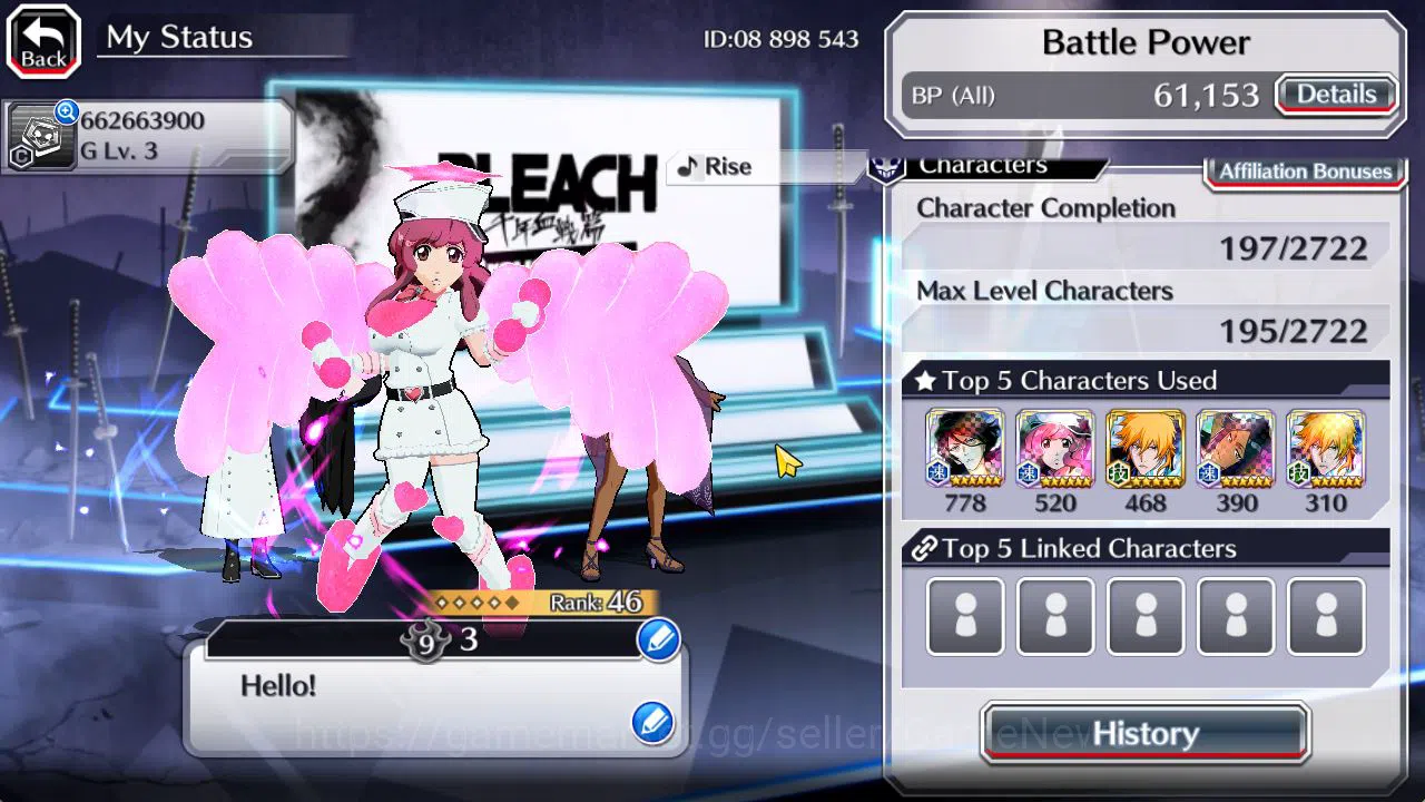Bleach: Brave Souls Accounts Starter [GLOBAL]6K Orbs+Fresh All Story|TYBW26 Meninas,Swimsuit25 3