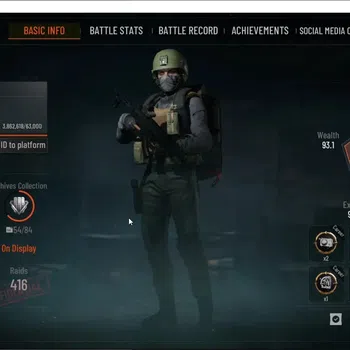 Arena Breakout Accounts High Value MOBILE|Lvl 30|SV 114.3M|CV 90M|4 Outfit Set|P AKM,WP AR-57,SS SCAR-L,CA T951 Many