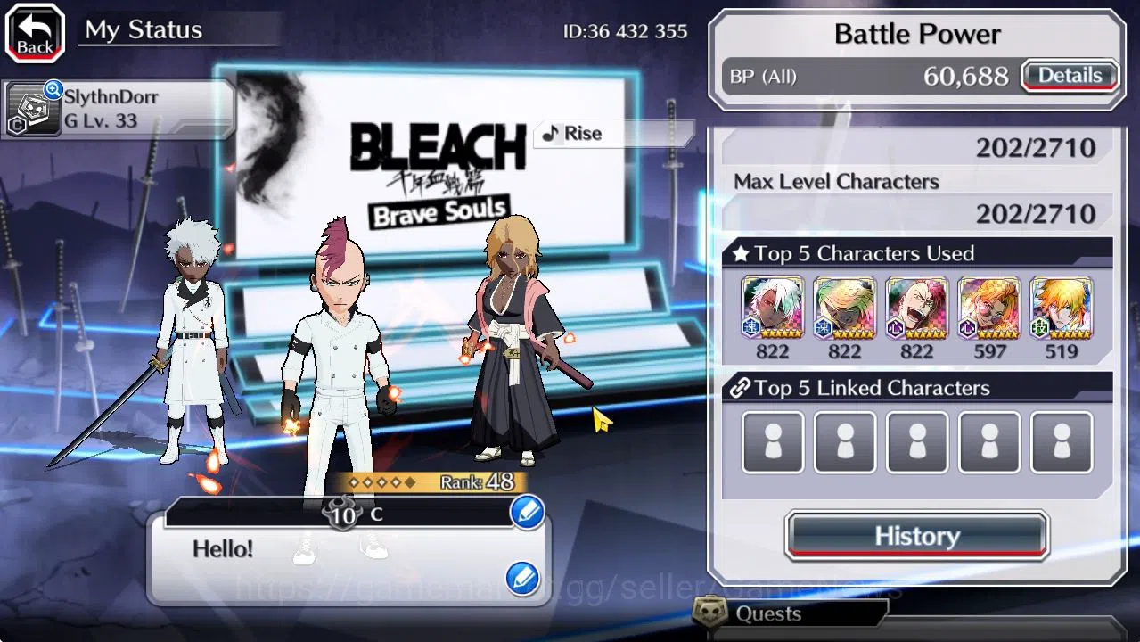 Bleach: Brave Souls Accounts [GLOBAL]6K Orb+Fresh All Story|TYBW26 BazzB,TYBW25 image 3