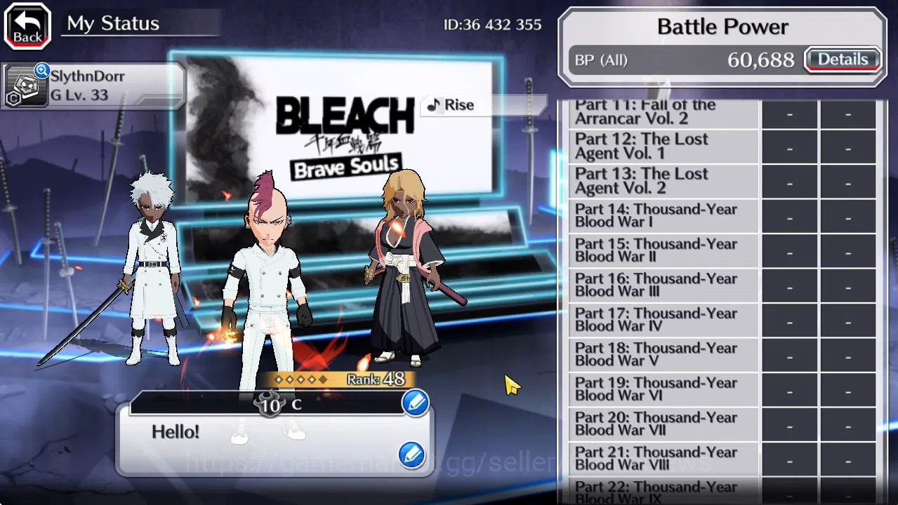 Bleach: Brave Souls Accounts [GLOBAL]6K Orb+Fresh All Story|TYBW26 BazzB,TYBW25 image 5