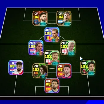 eFootball Accounts Mid-Tier Android|Power 3169|Big Time K.Kvaratskhella|8 Show Time Kevin De Bruyne,Luka Modric|8 Epic